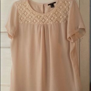 Forever 21 cream blouse